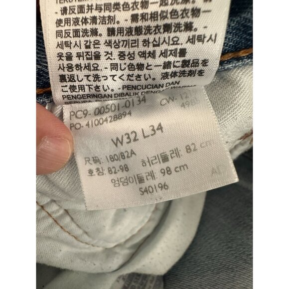 Levi's Men's Straight Jeans - Light Blue - Picture 6 of 8